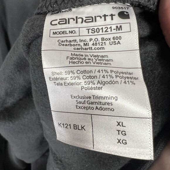 Carhartt Hoodie Mens XL Black Barstool Sports Just Cover Loose Fit - Picture 6 of 7
